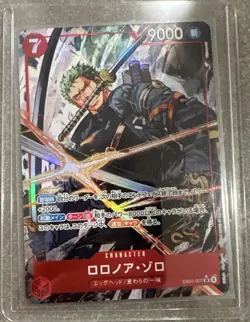 Bandai One Piece CCG Roronoa Zoro EB04-007 Character Card 9000 Power Holo - Image 1