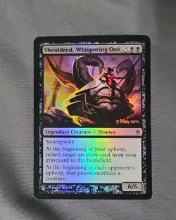 Magic The Gathering Sheoldred, Whispering One ( 2011 Prerelease Card) FOIL LP - Image 2