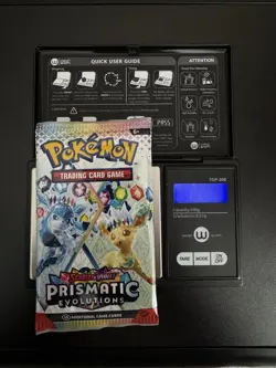 (Lot of 3) HEAVY 22.88g-22.90g Pokemon TCG Prismatic Evolutions Booster Packs - Image 4