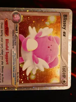 HP Pokemon BLISSEY EX Card UNSEEN FORCES Set 101/115 Holo Foil Ultra Rare 2005 - Image 2