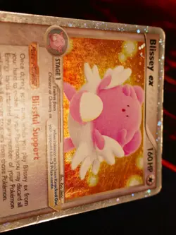 HP Pokemon BLISSEY EX Card UNSEEN FORCES Set 101/115 Holo Foil Ultra Rare 2005 - Image 3