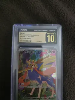 CGC 10 PRISTINE Zacian 087/080 Inferno X Art Rare Holo Japanese Pokemon Card TCG - Image 2