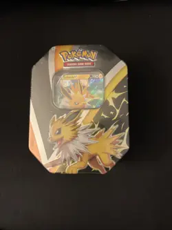 Pokemon TCG JOLTEON V TIN | EEVEE EVOLUTIONS - Image 1