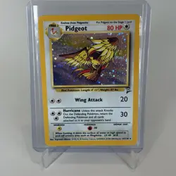 2000 Pokemon PIDGEOT Base Set 2 HOLO Foil Card 14/130 WotC Rare - Image 1