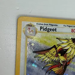 2000 Pokemon PIDGEOT Base Set 2 HOLO Foil Card 14/130 WotC Rare - Image 4