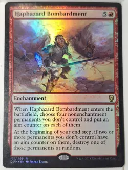 Haphazard Bombardment - FOIL - Dominaria - Magic the Gathering MTG Nice! - Image 1