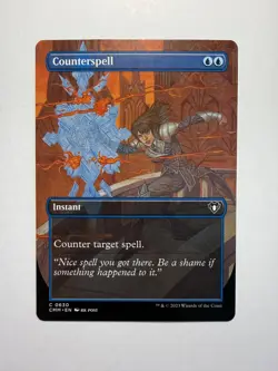 Counterspell (Borderless) 630 MTG Commander Masters - Image 1