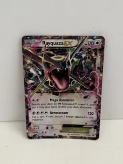 Pokemon Rayquaza EX XY69 Full Art Promo Holo Dragon XY Set HP 2015 - Image 1