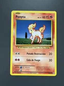 Pokemon TCG Ponyta 19/108 Evolutions Regular- Spanish - Image 1