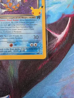 Pokemon Celebrations Dark Gyrados 8/82 25th Anniversary Holo - Image 5
