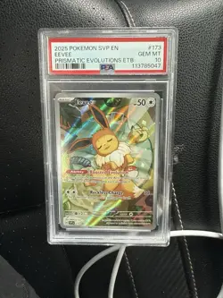 2025 pokemon svp en eevee prismatic evolutions etb gem mint 10 - Image 1
