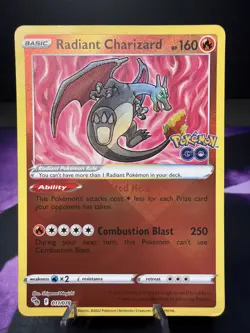 Pokemon TCG Radiant Charizard Crown Zenith Holo Ultra Rare - Image 1