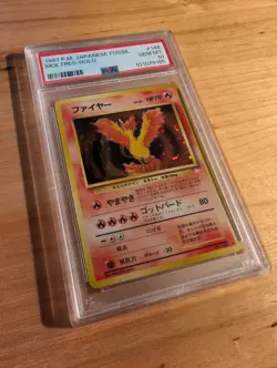 1997 Pokemon Japanese Fossil Moltres Holo #146 [PSA 10] GEM MT - Image 1