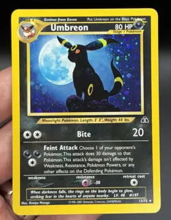 Pokemon TCG NM Umbreon 13/75 Neo Discovery Unlimited Holo Rare NEAR MINT - Image 3