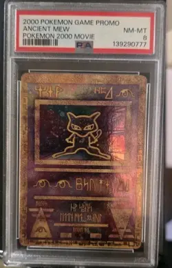 2000 POKEMON GAME MOVIE POKEMON 2000 MOVIE ANCIENT MEW PSA 8 - Image 1