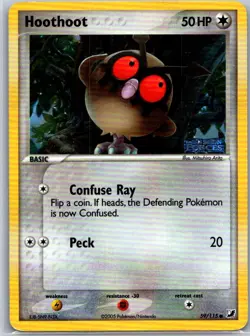 Pokemon TCG Hoothoot Common Reverse Holo Unseen Forces 59/115 MP - Image 1