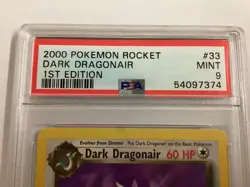 Pokemon Team Rocket 1st Edition DARK DRAGONAIR PSA 9 (7374) Graded Power - Image 3