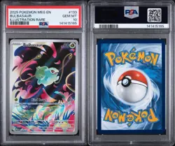 2025 POKEMON MEG EN-MEGA EVOLUTION #133 BULBASAUR ILLUSTRATION RARE PSA 10 - Image 3