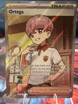 Pokemon TCG Raifort AND Ortega Trainer Prismatic Evolutions 142/131 Double Rare - Image 4