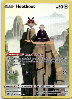 Hoothoot Astral Radiancet Near Mint TG12/TG30 Trainer Gallery Holo Pokemon - Image 1