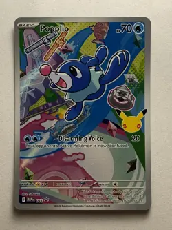 Popplio #045 Black Star Promo Pokemon First Partner Illustration Collection - Image 1