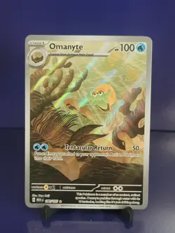 Omanyte 180/165 Sv: Scarlet & Violet 151 Illustration Rare Holo Pokemon TCG - Image 1
