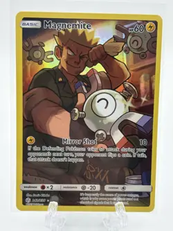 Magnemite (Secret Rare) Holo 242/236 NM SM - Cosmic Eclipse Pokemon Card - Image 1