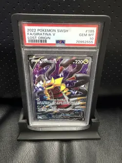 Giratina V 185/196 Lost Origin Full Art PSA 10 Pokemon Card - Image 1