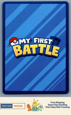 Grass Energy Blue Border My First Battle Bulbasaur Stamped Single Card Pokemon - Image 2
