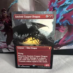 Ancient Copper Dragon Borderless MTG Baldur's Gate Mythic EN 368 - Image 1