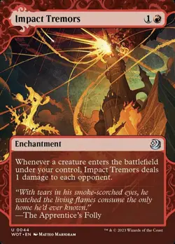 Impact Tremors - Foil Light Play, English Magic the Gathering MTG Wilds of Eldra - Image 1