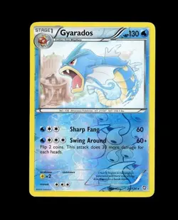 2012 Pokemon Dragons Exhaulted GYRADOS REVERSE HOLO 24/124 RARE! MP - Image 1