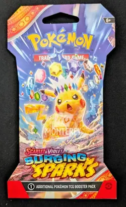 Pokemon TCG Surging Sparks Sleeved Booster Pack Random Art - Image 1