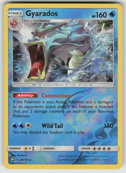 Gyarados 20/70 Holo Rare Dragon Majesty Pokemon Reverse Holo Near Mint - Image 1