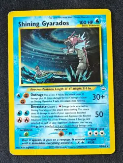 Pokemon, Shining Gyarados 65/64, Neo Revelation, Secret rare, Heavy play, PSA 1 - Image 2