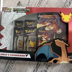 Pokemon TCG Celebrations Collection Lance’s Charizard V Box English 2021 - Image 1