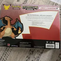 Pokemon TCG Celebrations Collection Lance’s Charizard V Box English 2021 - Image 2