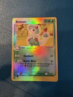 Pokemon TCG Breloom EX Reverse Holo Rare Card Ruby and Sapphire 16/109 - Image 1