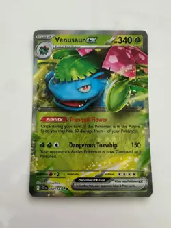 Venusaur ex 1/142 Double Rare Stellar Crown Pokemon Near Mint - Image 1