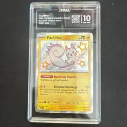 Shiny Pachirisu PSA 10 Paldean Fates 138/091 Shiny Ultra Rare Pokemon TCG 2024 - Image 1