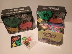 Pokemon Evolving Skies Booster Box + 30 EMPTY Packs/Empty ETB See Description - Image 1