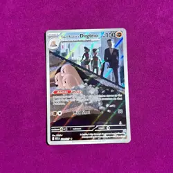 Team Rocket’s Dugtrio 239/217 Pokemon IR Illustration Rare Ascended Heroes NM - Image 2
