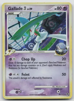 Gallade E4 20/111 Rising Rivals Pokemon DMG Rare - Image 1