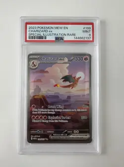 PSA 9 Charizard ex SIR 199/165 Pokemon 151 Scarlet & Violet 2023 ENGLISH - Image 1