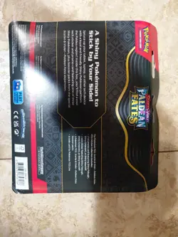 Pokemon TCG Paldean Fates Tech Sticker Collection 3 Pack Blister Fidough - Image 2