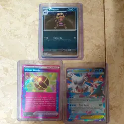Pokemon TCG Paldean Fates Tech Sticker Collection 3 Pack Blister Fidough - Image 4