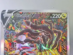 carta Pokemon giratina v lart alternativo 186/196 lost origin spanish pokemon - Image 3