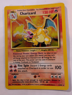 Pokemon TCG Charizard Base Set Holo - Image 1
