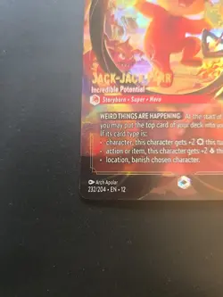 Disney Lorcana Jack-Jack Parr Incredible Potential Enchanted 232/204 Foil - Image 5