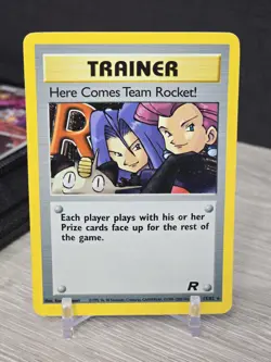Pokemon Card Here Comes Team Rocket! 15/82 Holo Rare Team Rocket 1999 Vintage - Image 3